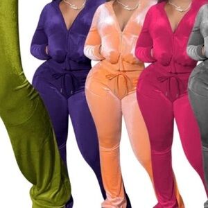Velvet Purple tracksuit set